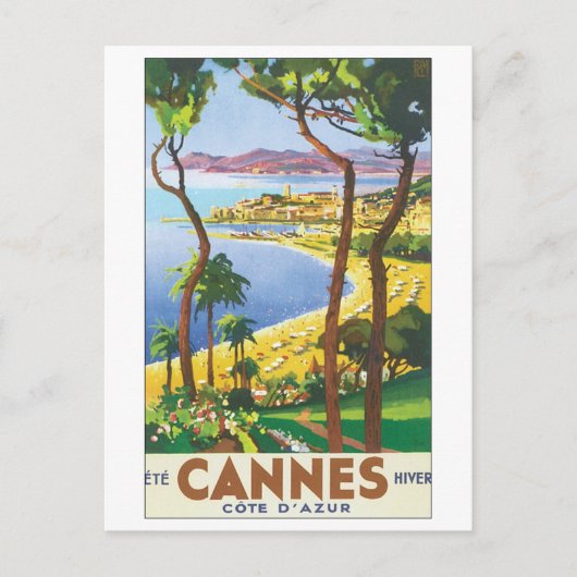 Cannes Cote D'Azur Postkarte (Vorderseite)