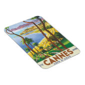 Cannes Cote D'Azur Vintage Travel Poster Magnet (Rechte Seite)