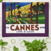 Cannes - Cote d'Azure Handtuch (Gefaltet)