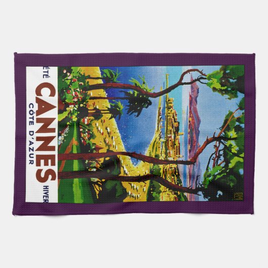 Cannes - Cote d'Azure Handtuch (Horizontal)