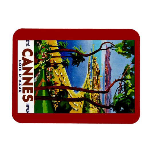 Cannes - Cote d'Azure Magnet (Horizontal)