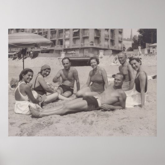 Cannes, Druck der 30er Jahre Poster (Vorne)