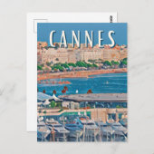 CANNES Foto Vintage Postkarte (Vorne/Hinten)