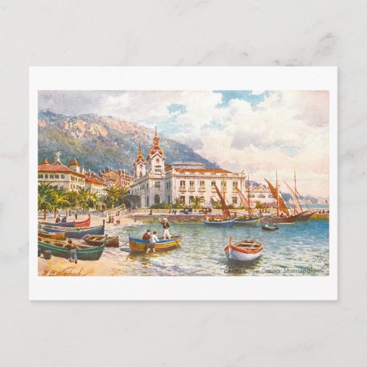 Cannes France Casino Vintag Postcard Postkarte (Vorderseite)