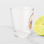 Cannes France Skyline Emblem Schnapsglas (Links)