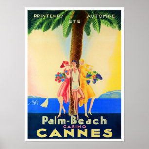 Cannes France Vintage Poster
