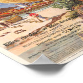 Cannes France Vintage Poster 1900 (Ecke)