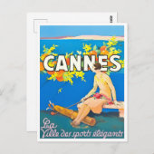 Cannes France Vintage Postkarte (Vorne/Hinten)