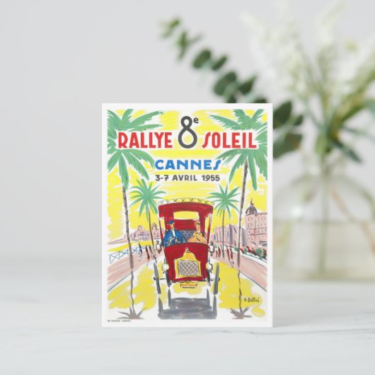 Cannes France Vintage Postkarte (Stehend Vorderseite)