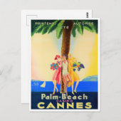 Cannes France Vintage Postkarte (Vorne/Hinten)