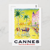 Cannes France Vintage Postkarte (Vorne/Hinten)