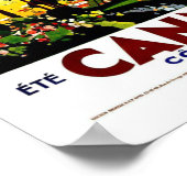 Cannes France Vintage Travel Poster (Ecke)
