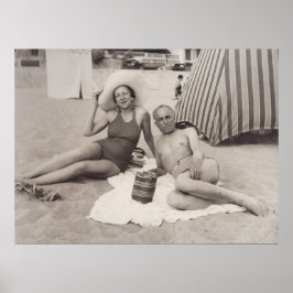 Cannes, Frankreich in den 1930ern Poster