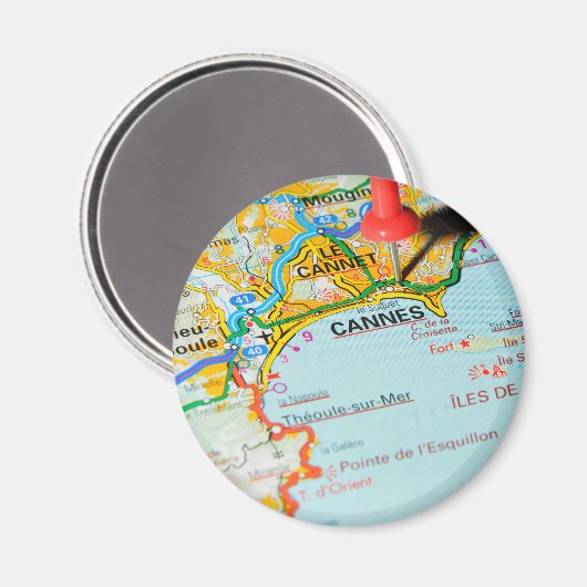 Cannes, Frankreich Magnet (Vorderseite/Rückseite)