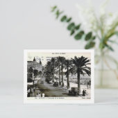 Cannes, Frankreich, Promenade de la Croisette Vint Postkarte (Stehend Vorderseite)