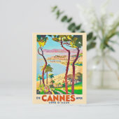 Cannes Frankreich Reise Postkarte (Stehend Vorderseite)