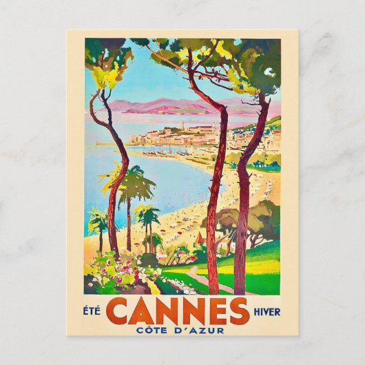 Cannes Frankreich Reise Postkarte (Vorderseite)