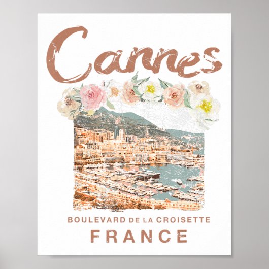 Cannes - Frankreich - Riviera Vintag Poster (Vorne)