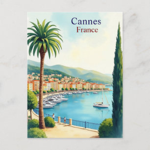 Cannes Frankreich Vintage Berühmter Reiseort Postkarte