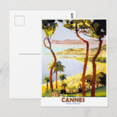 Cannes, französische Riviera, Frankreich. Vintage Postkarte (Vorne/Hinten)