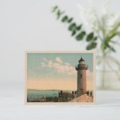 Cannes French Riviera Lighthouse Frankreich Postkarte (Stehend Vorderseite)