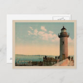 Cannes French Riviera Lighthouse Frankreich Postkarte (Vorne/Hinten)