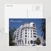 Cannes Hotel Postkarte (Vorne/Hinten)