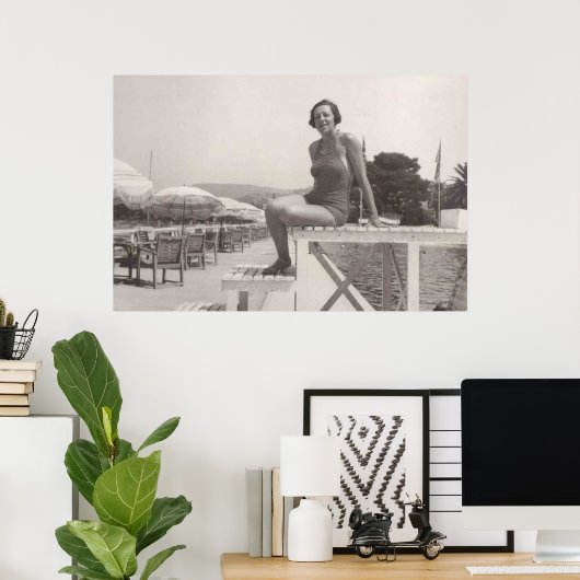 Cannes in den 1930ern poster (Heimbüro)