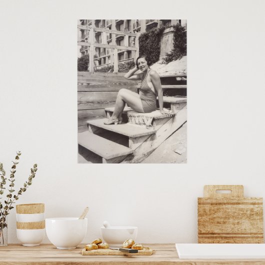 Cannes in den 1930ern poster (Küche)