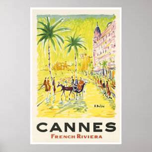 Cannes Kunst Französische Riviera Druck Frankreich Poster