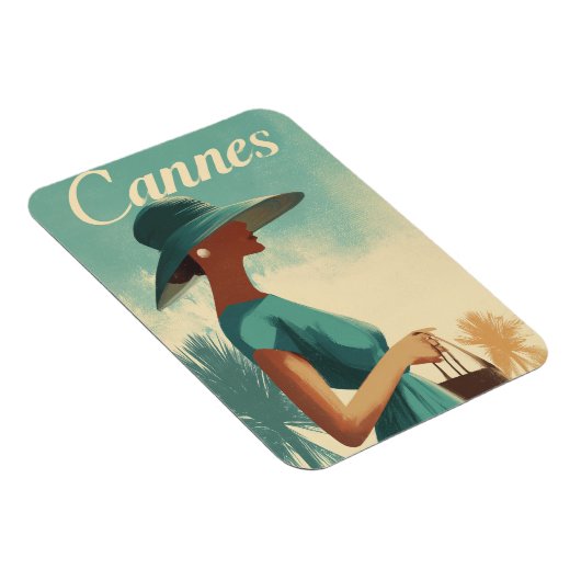 Cannes Mode Vintag Magnet (Rechte Seite)