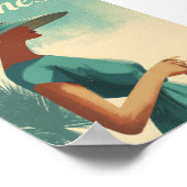 Cannes Mode Vintage Poster (Ecke)
