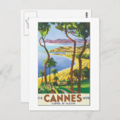 Cannes Postkarte (Vorne/Hinten)