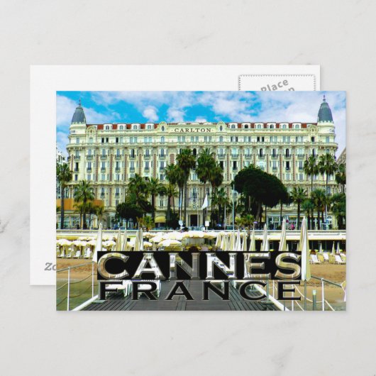 Cannes Postkarte (Vorne/Hinten)