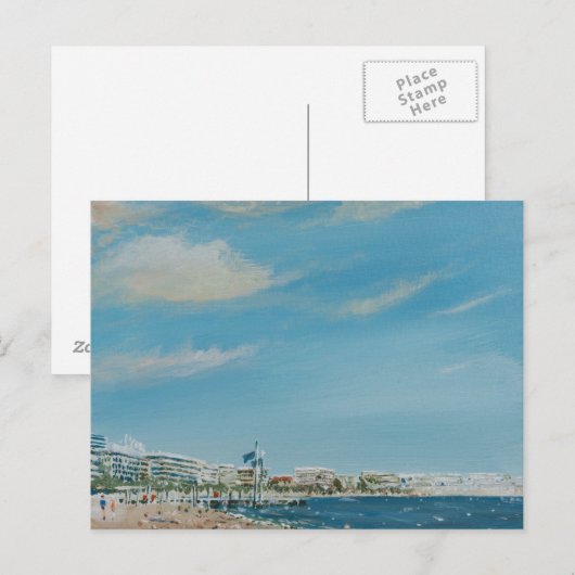 Cannes Sea Front 2014 Postkarte (Vorne/Hinten)