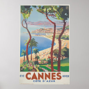 Cannes-Strand - Cote d'Azur, Ete Hiver Poster