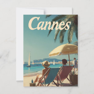 Cannes Vintage Postkarte