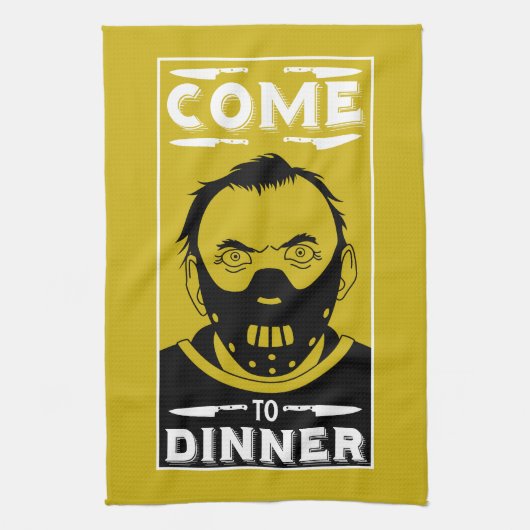 Cannibal Cook Geschenk Geschirrtuch (Vertikal)