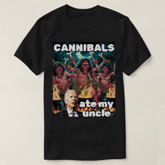Cannibals Ate My Oncle T-Shirt (Design vorne)