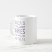 Cannibals Wannabe Zombies Kaffeetasse (Vorderseite Links)