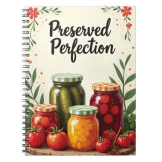 Canning and Fermentation Recipes Notizblock