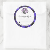 *~* Canning AP30 Grape Buffalo Gingham Homemade Runder Aufkleber (Tasche)