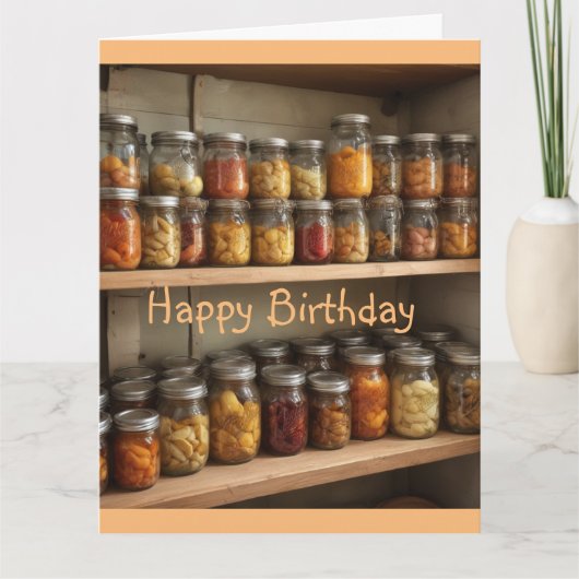 Canning Birthday Karte (Vorderseite)