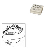 Canning Briefmarke - Made with Liebe - Gummi Brief Gummistempel (Stempel)