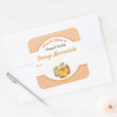 Canning Citrus Orange Square Sticker (Umschlag)