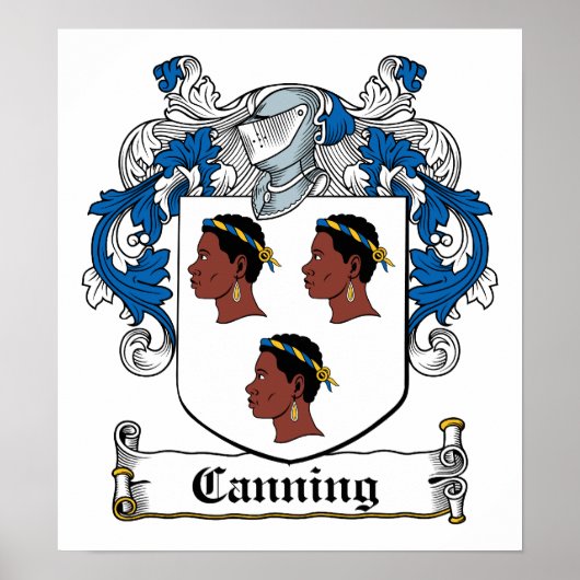 Canning-Familienwappen Poster (Vorne)