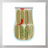 Canning Food - Dill Pickles Poster (Vorne)