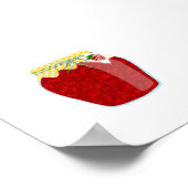 Canning Food - Himbeermarmelade Poster (Ecke)