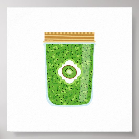 Canning Food - Kiwi Jam Poster (Vorne)