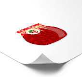 Canning Food - Kleiner Himbeermarmelade Poster (Ecke)